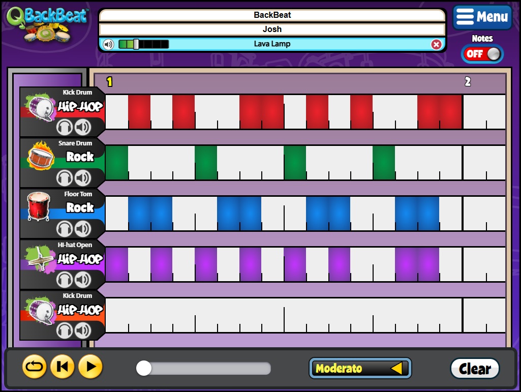 QBackBeat drum machine