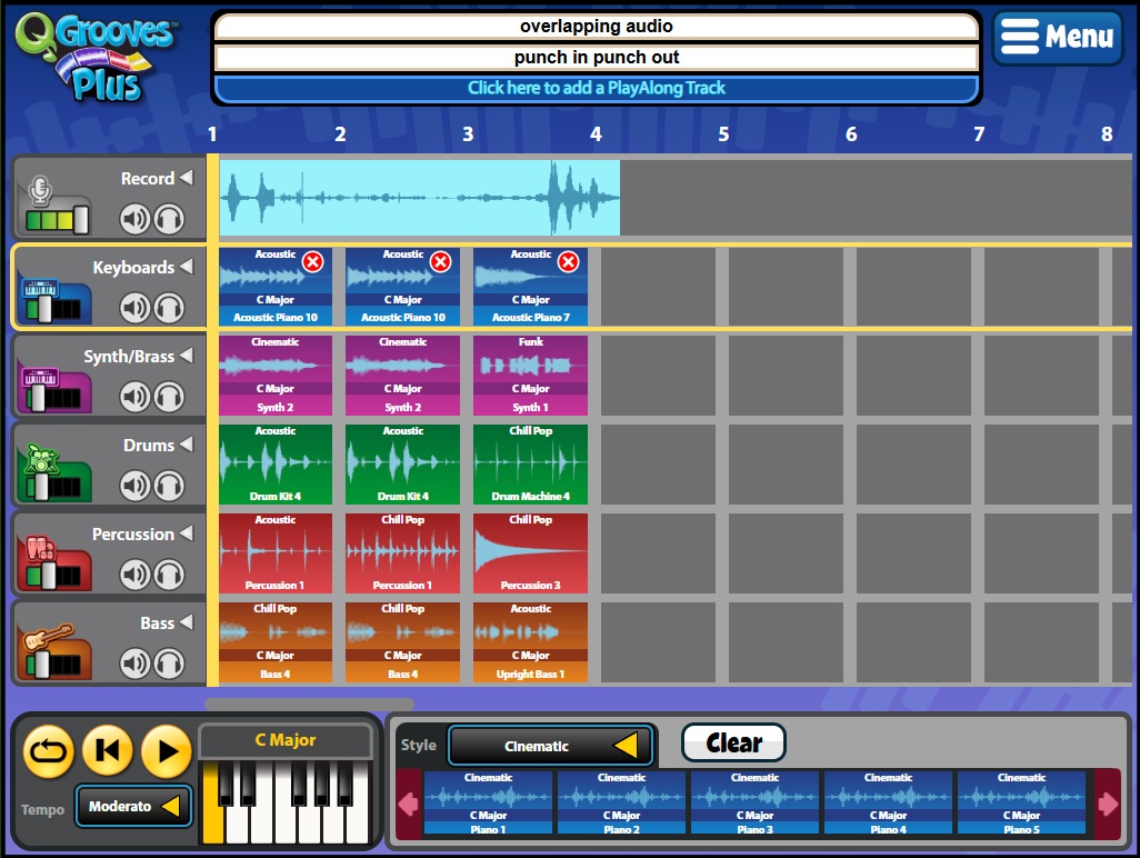 QGrooves Plus loop track editing